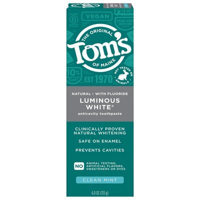 Toms Of Maine Toothpaste Anticavity Luminous White Clean Mint 6/4 OZ [UNFI #2370237] T