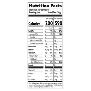 Natures Path Waffles Gluten Free Homestyle 12/7.4 OZ [UNFI #546507] [ebt]