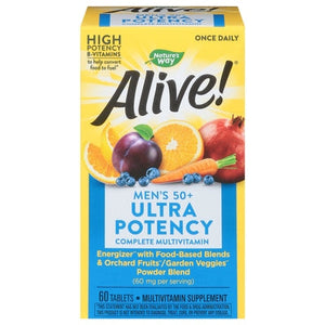 Natures Way Complete Multivitamin 60 Mg Ultra Potency Mens 50+ Tablets 60 Tab [UNFI #0726562]
