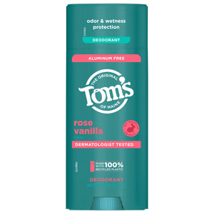 Toms Of Maine Deodorant Rose Vanilla Scent Aluminum Free 3.25 OZ [UNFI #3037702] T