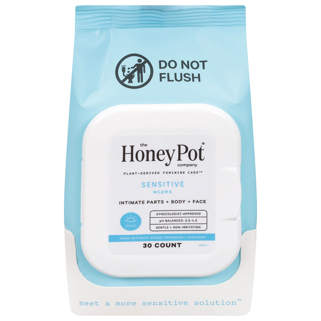 The Honey Pot Wipes Sensitive 30 CT [UNFI #3117132] T