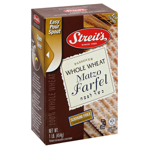 Streits Matzo Farfel Whole Wheat 18/16 OZ [UNFI #196428] [ebt]