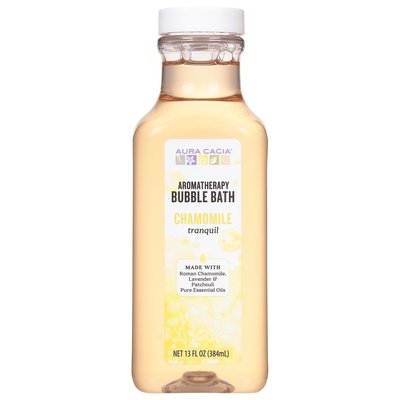 Aura Cacia Bubble Bath Aromatherapy Chamomile Tranquil 1/13 OZ [UNFI #922351] T