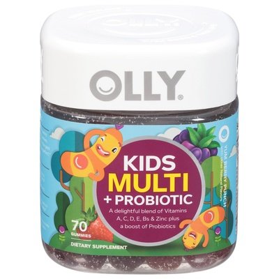Olly Multi + Probiotic Kids Gummies Yum Berry Punch 1/70 CT [UNFI #2288066]