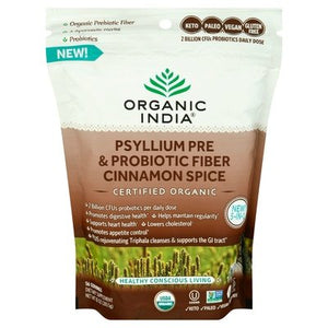 Organic India Psyllium Pre & Probiotic Fiber Cinnamon Spice 10 OZ [UNFI #2974830]