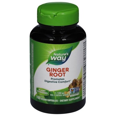 Natures Way Ginger Root 1 100 Mg Vegan Capsules 100 Cap [UNFI #0414805]