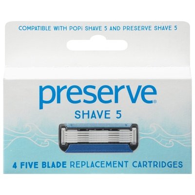 Preserve Replacement Cartridges Shave 5 6/4 CT [UNFI #2740769] T