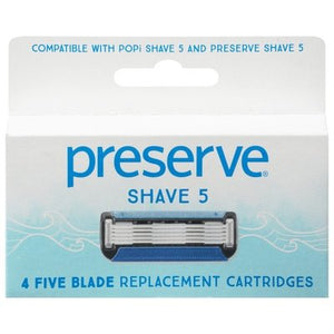 Preserve Replacement Cartridges Shave 5 6/4 CT [UNFI #2740769] T