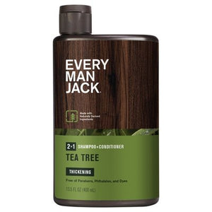 Every Man Jack Shampoo + Conditioner Tea Tree Thickening 2 In 1 13.5 OZ [UNFI #0516476] T