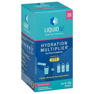 Liquid I V Electrolyte Drink Mix Passion Fruit 10 Pack 1/5.65 OZ [UNFI #2696268] [ebt]