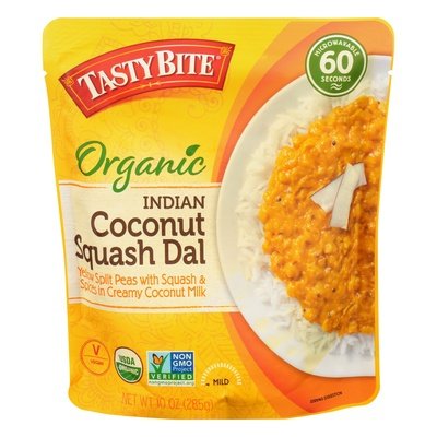 Tasty Bite Coconut Squash Dal Organic Indian Mild 6/10 OZ [UNFI #2538221] [ebt]