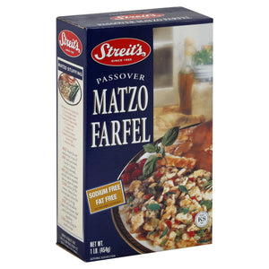 Streits Passover Matzo Farfel Sodium Free Fat Free 18/1 Lb [UNFI #195586] [ebt]