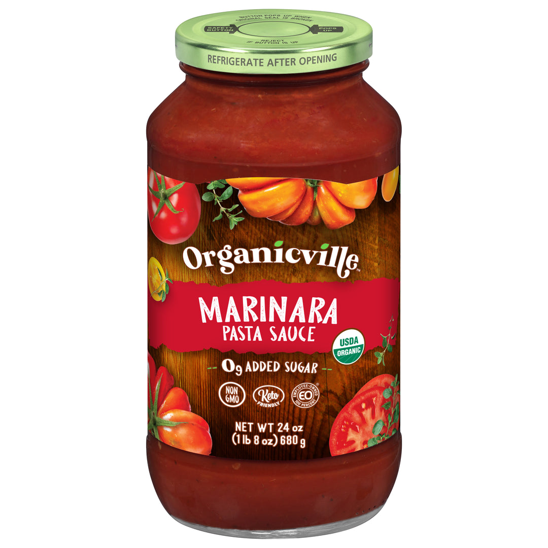 Organicville Pasta Sauce Marinara 6/24 OZ [UNFI #2627529] [ebt]