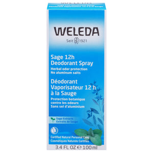 Weleda Deodorant Spray Sage 12 Hour 3.4 OZ [UNFI #714139] T