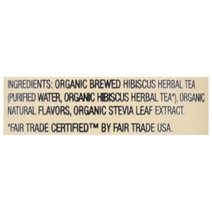 Zevia Hibiscus Tea Passionfruit Sweetened 12/12 OZ [UNFI #2304475] [ebt]