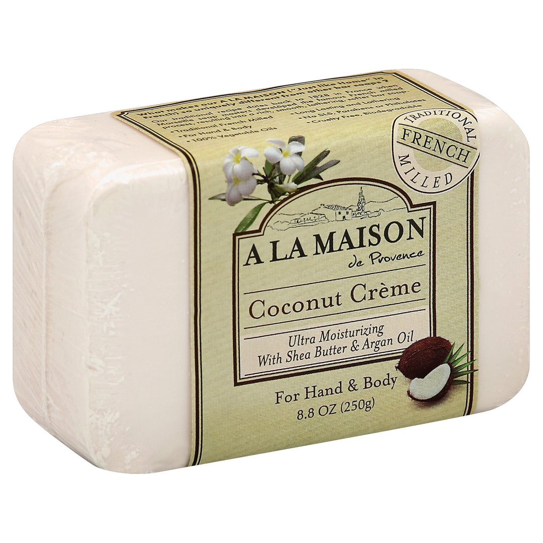 A La Maison Soap Coconut Creme For Hand & Body 8.8 OZ [UNFI #1172220] T