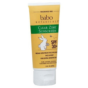 Babo Botanicals Sunscreen Clear Zinc Fragrance Free 1/3 OZ [UNFI #1519164] T