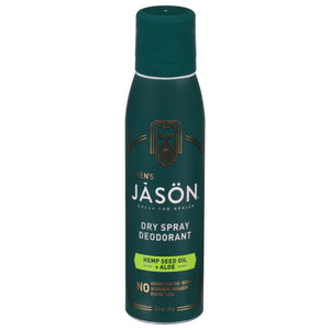 Jason Natural Cosmetics Deodorant Dry Spray Hemp Seed Oil + Aloe 3.2 OZ [UNFI #2756831] T