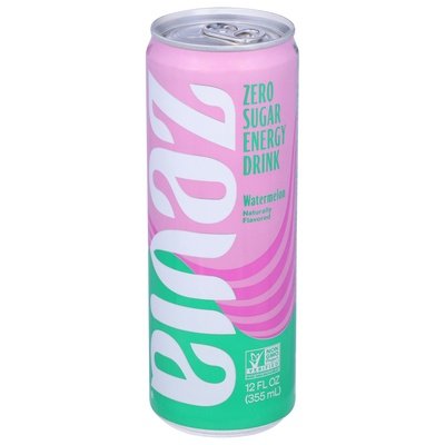 Zevia Energy Drink Zero Sugar Watermelon 12/12 OZ [UNFI #2936789] [ebt]