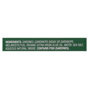 Wild Planet Wild Sardines Lightly Smoked 12/4.4 OZ [UNFI #0214478] [ebt]