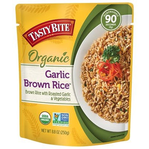 Tasty Bite Brown Rice Organic Garlic 6/8.8 OZ [UNFI #149237] [ebt]