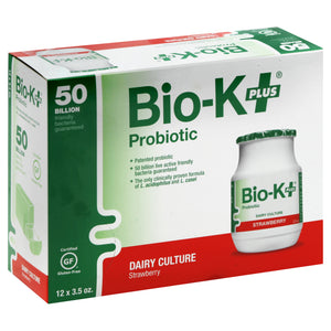 Bio-K Plus Probiotic Strawberry 2/12/3.5Fz [UNFI #2121200] [ebt]