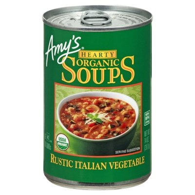 Amys Soups Organic Rustic Italian Vegetable 12/14 OZ [UNFI #0574863] [ebt]
