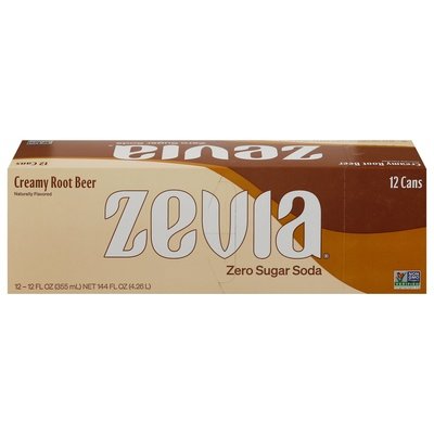 Zevia Soda Root Beer Creamy 2/12/12 Z [UNFI #2892206] [ebt]