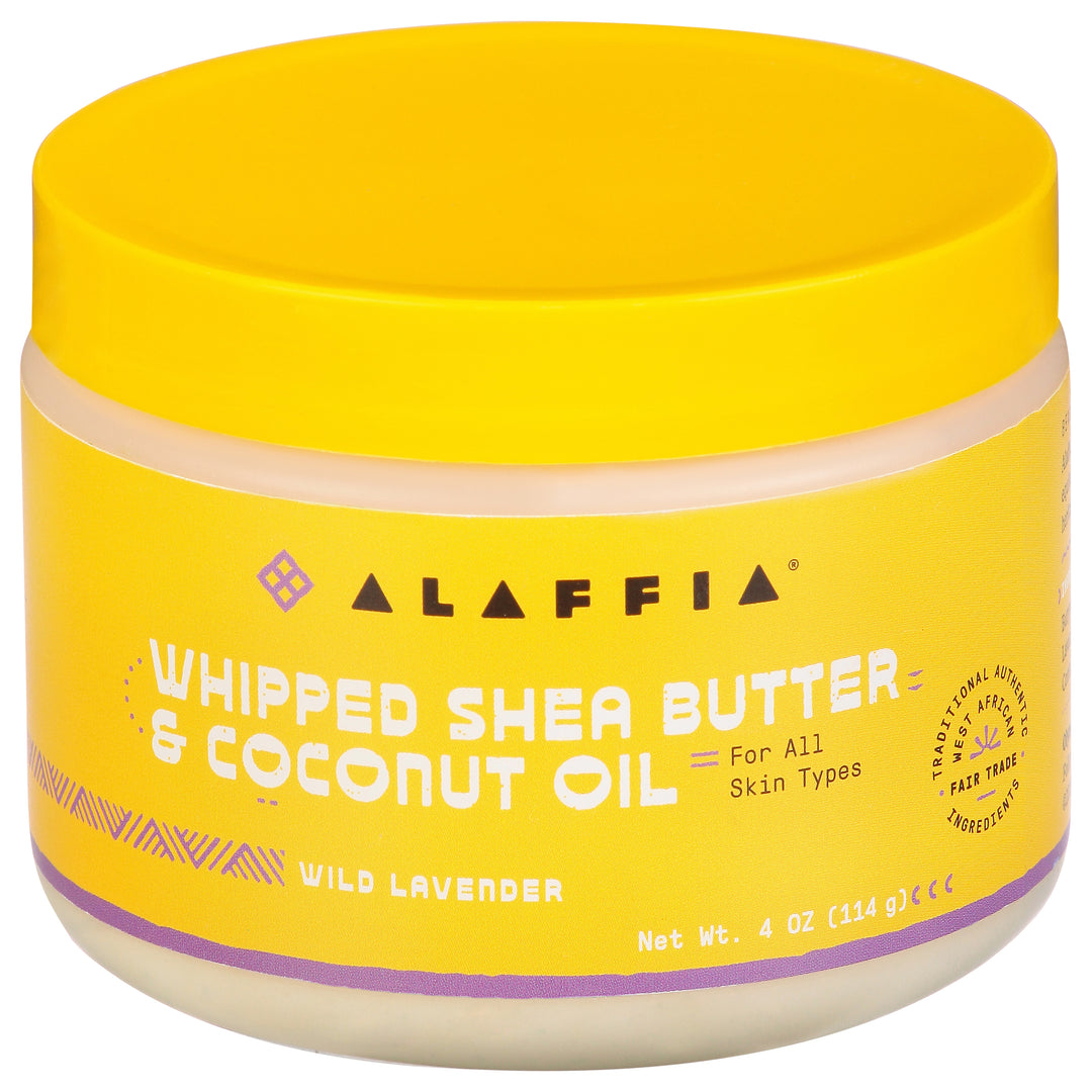 Alaffia Shea Butter & Coconut Oil Whipped Wild Lavender 4 OZ [UNFI #2531580] T