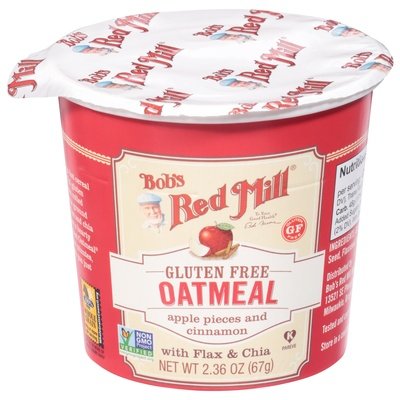 Bobs Red Mill Oatmeal Gluten Free Apple Pieces and Cinnamon 12/2.36OZ [UNFI #1770577] [ebt]
