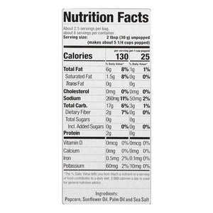 Skinnypop Popcorn Popcorn Sea Salt 12/3/2.8 OZ [UNFI #2446623] [ebt]