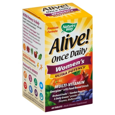 Natures Way Multi-Vitamin Once Daily Womens Ultra Potency Tablets 60 Tab [UNFI #0726547]