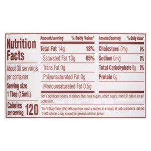 Nutiva Virgin Coconut Oil Organic 1/15 OZ [UNFI #389874] [ebt]