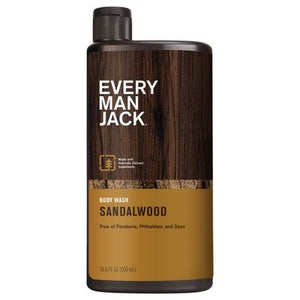 Every Man Jack Body Wash Sandalwood 16.9 OZ [UNFI #1854488] T