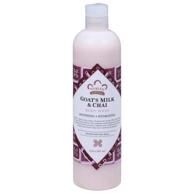 Nubian Heritage Body Wash Goats Milk & Chai Soothing & Hydrating 13 OZ [UNFI #0566984] T