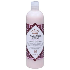 Nubian Heritage Body Wash Goats Milk & Chai Soothing & Hydrating 13 OZ [UNFI #0566984] T