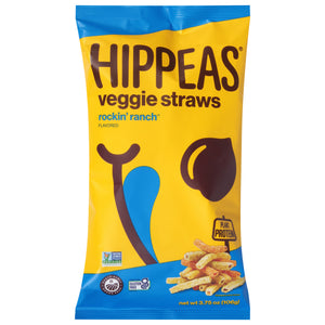 Hippeas Veggies Straws Rockin Ranch Flavored 12/3.75 OZ [UNFI #2997401] [ebt]