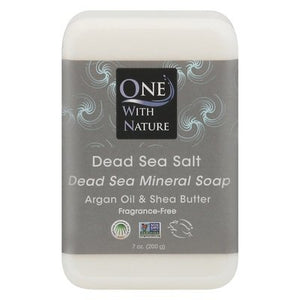 One With Nature Soap Dead Sea Salt Dead Sea Mineral 7 OZ [UNFI #0650259] T