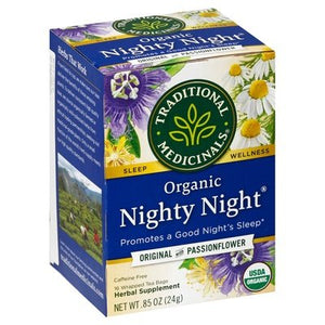 Traditional Medicinals Herbal Supplement Organic Nighty Night Tea Bags 6/16 Bag [UNFI #0546200] [ebt]