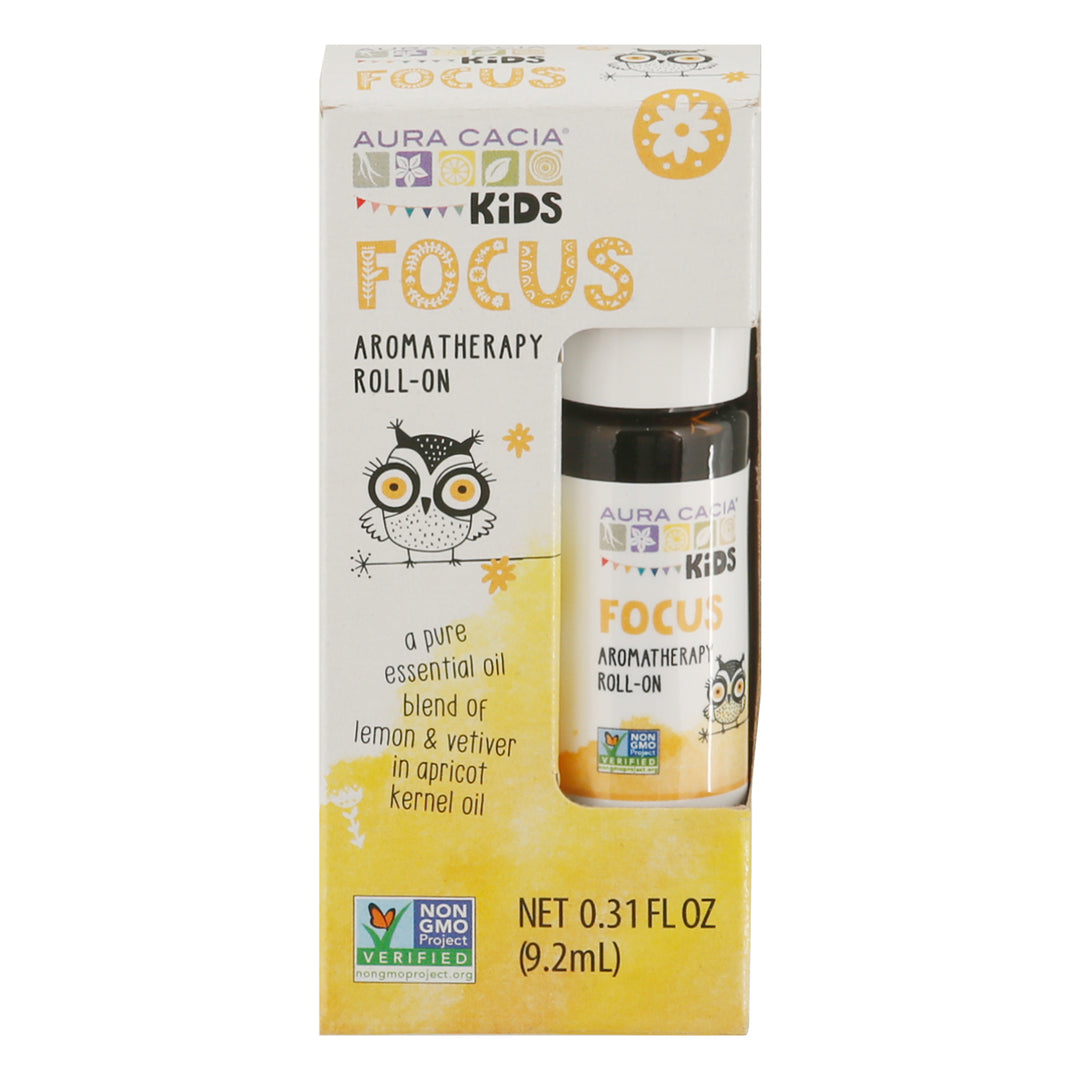 Aura Cacia Aromatherapy Roll-On Focus Kids .31 OZ [UNFI #2741346] T