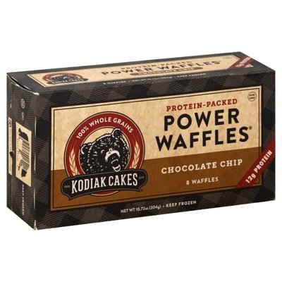 Kodiak Cakes Power Waffles Protein-Packed Chocolate Chip 8/10.72 OZ [UNFI #2259315] [ebt]