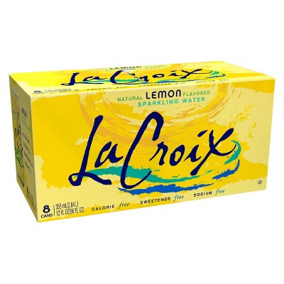 Lacroix Sparkling Water Lemon 3/8/12 OZ [UNFI #1246362] [ebt]