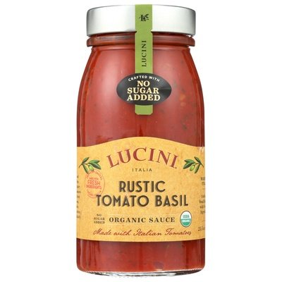 Lucini Italia Sauce Organic Rustic Tomato Basil 6/24 OZ [UNFI #2938744] [ebt]