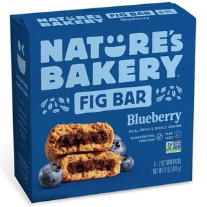 Natures Bakery Fig Bars Blueberry Twin Pack 6/6/2 OZ [UNFI #2135960] [ebt]